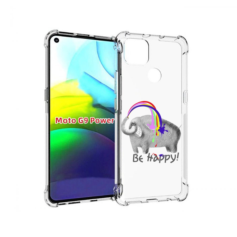 

Чехол MyPads счастливый слон для Motorola Moto G9 Power, Прозрачный, Tocco