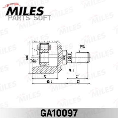 

Шрус Mitsubishi Space Runner 91-98 Внутр. Miles GA10097