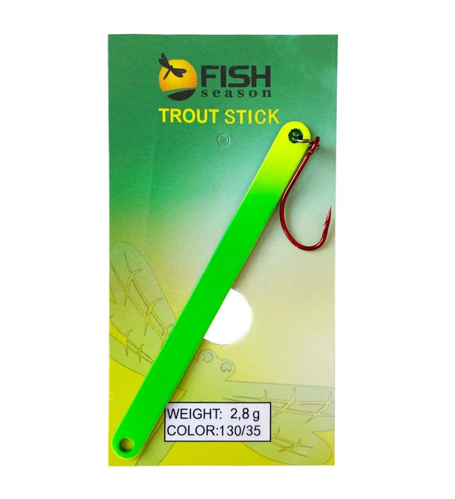 

Блесна Fish Season STICK 2.8 гр. # 035, Желтый;зеленый, Stick