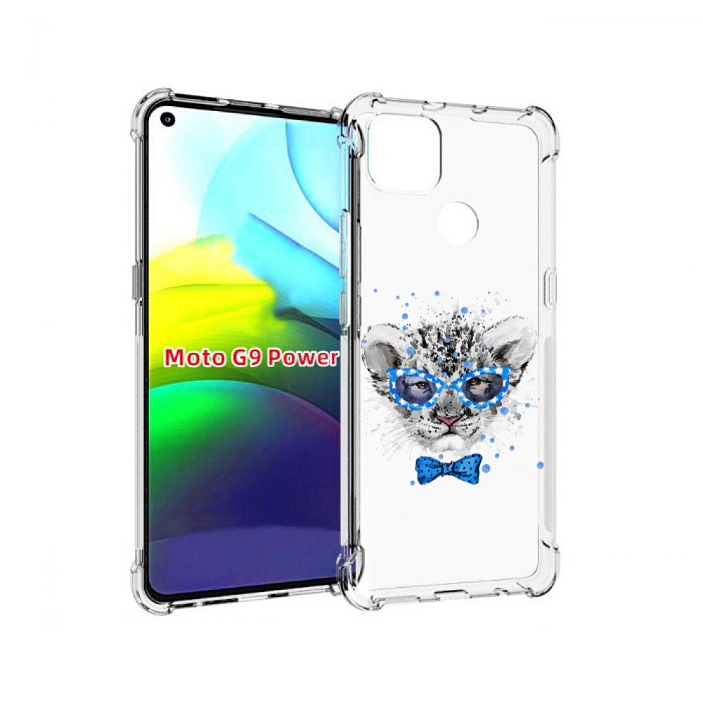 

Чехол MyPads тигренок с бабочкой для Motorola Moto G9 Power, Прозрачный, Tocco