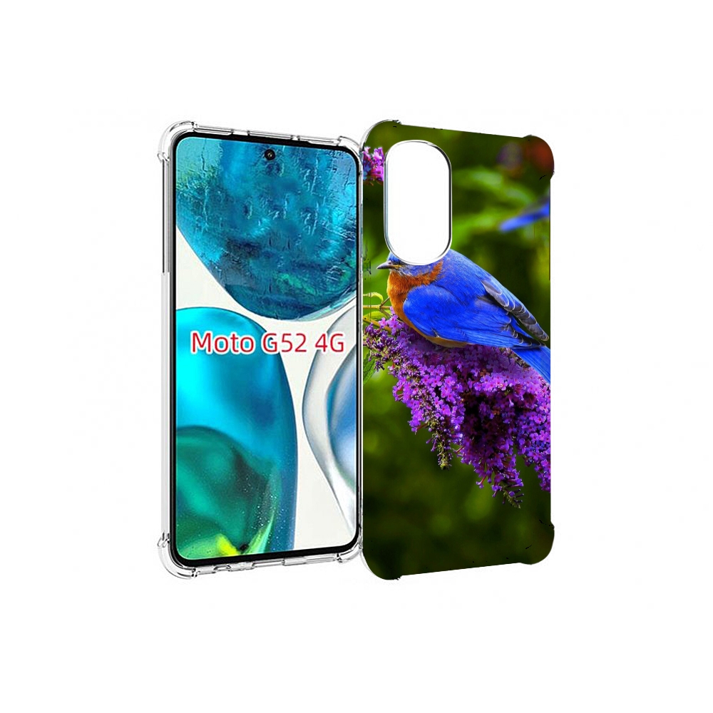 

Чехол MyPads Птица-сиреневая для Motorola Moto G82 / Moto G52, Прозрачный, Tocco
