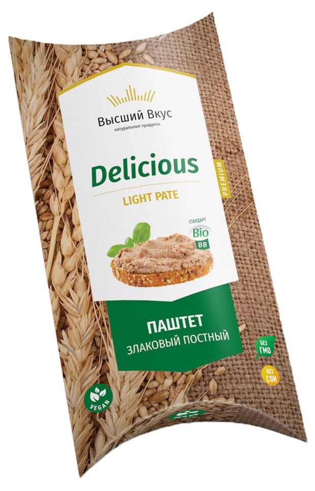

Паштет Высший вкус Delicious Light Pate вегетарианский постный 125 г