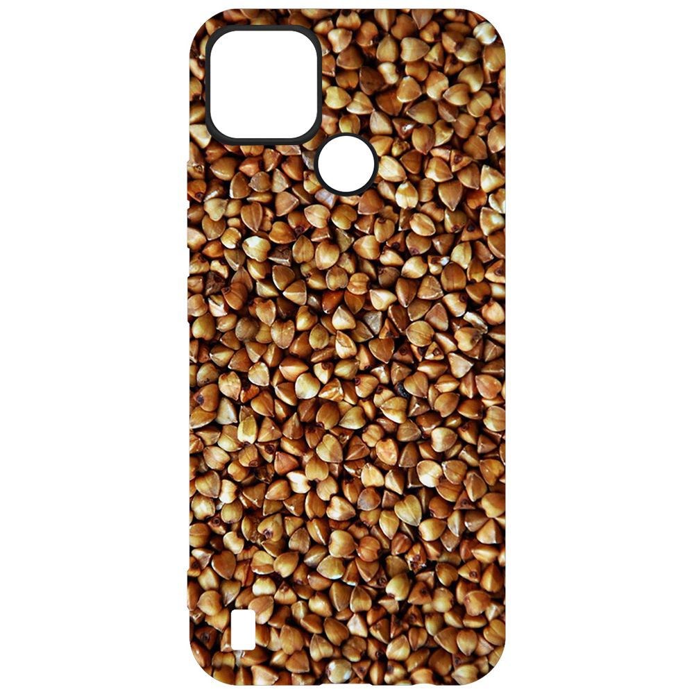 

Чехол-накладка Krutoff Soft Case Гречка для Realme C25Y, Черный