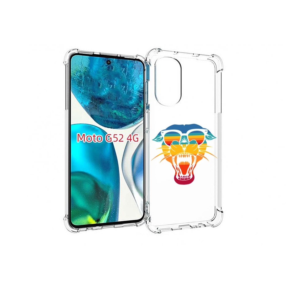 

Чехол MyPads Радужная-пантера для Motorola Moto G82 / Moto G52, Прозрачный, Tocco