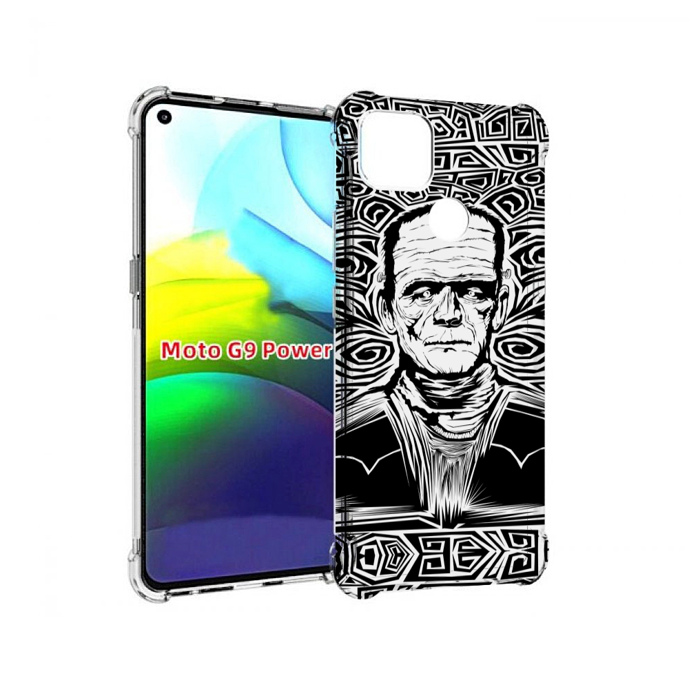 

Чехол MyPads франкенштейн черно белый для Motorola Moto G9 Power, Прозрачный, Tocco