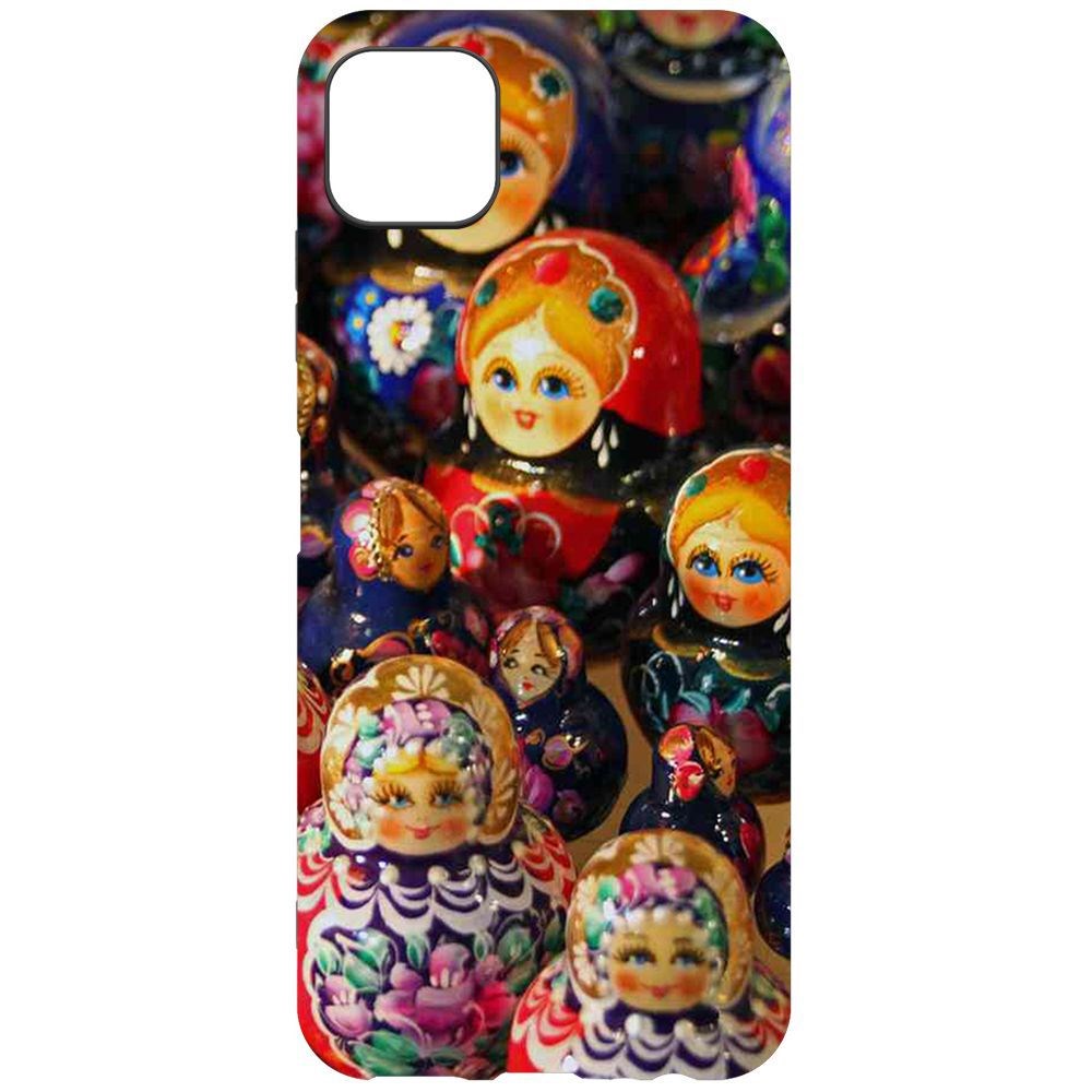 

Чехол-накладка Krutoff Soft Case Матрешка для Samsung Galaxy A22s (A226), Черный