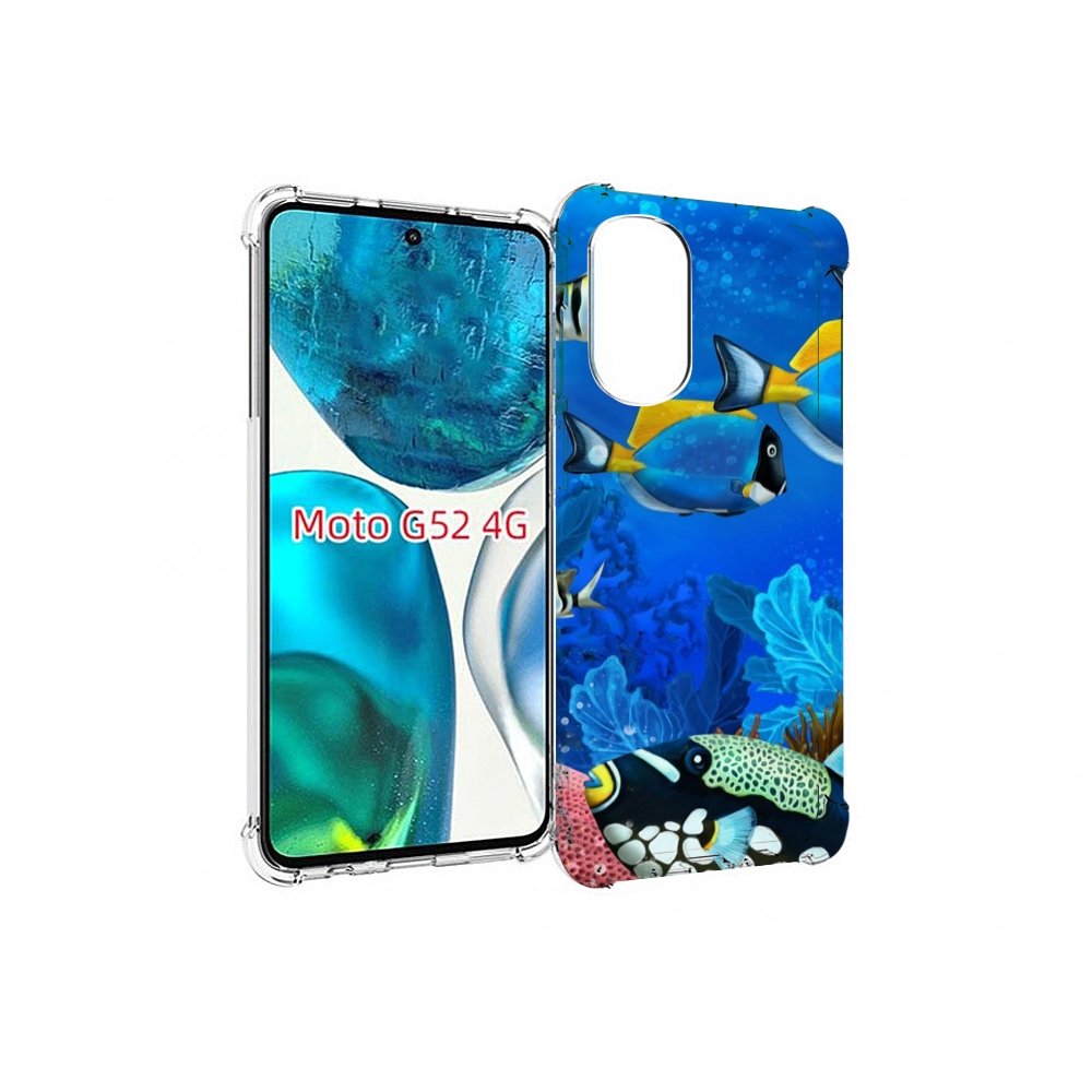 

Чехол MyPads Рыбки для Motorola Moto G82 / Moto G52, Прозрачный, Tocco
