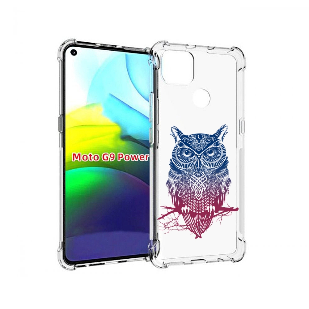 

Чехол MyPads хиппи сова для Motorola Moto G9 Power, Прозрачный, Tocco