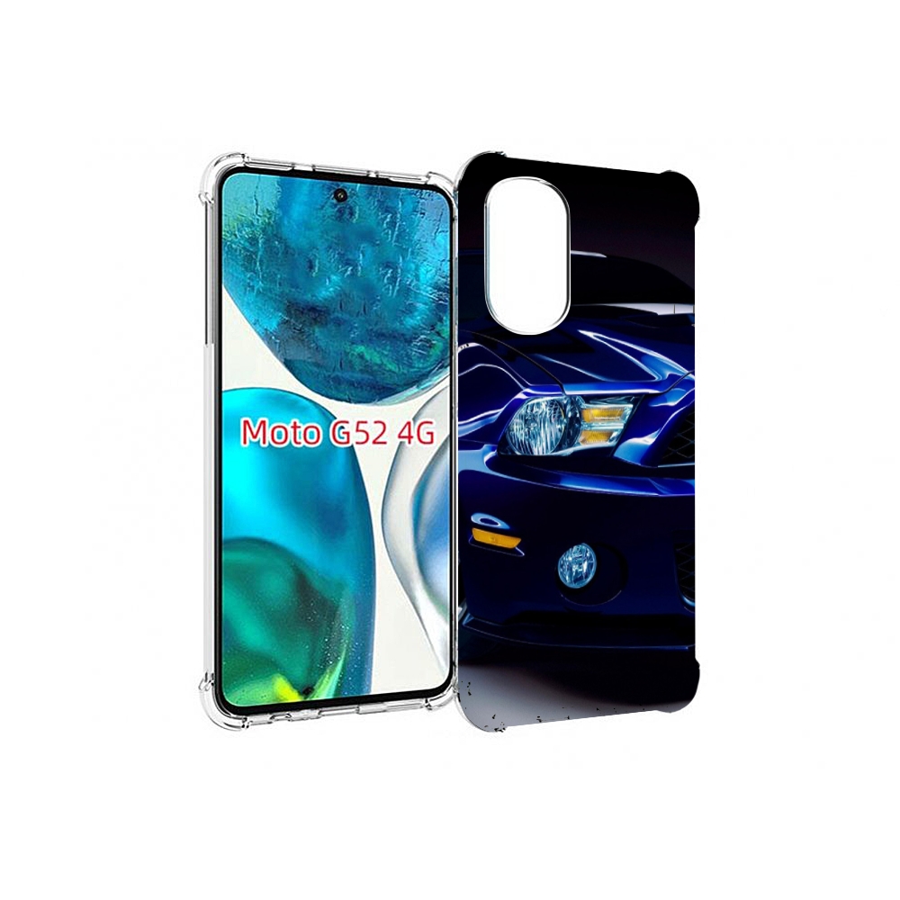 

Чехол MyPads Синяя-машина для Motorola Moto G82 / Moto G52, Прозрачный, Tocco