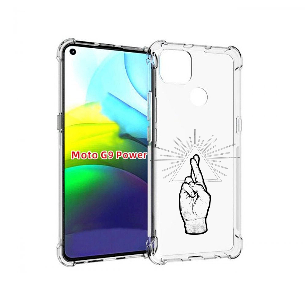 

Чехол MyPads черно белая рука для Motorola Moto G9 Power, Прозрачный, Tocco
