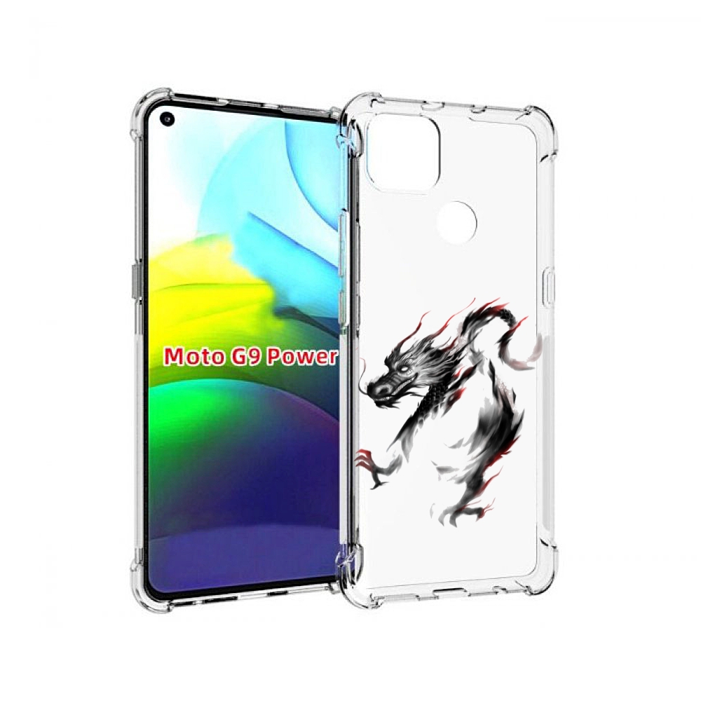 

Чехол MyPads черный дракон для Motorola Moto G9 Power, Прозрачный, Tocco