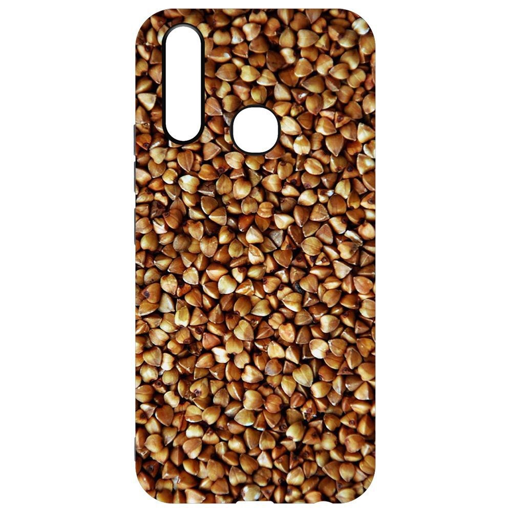 

Чехол-накладка Krutoff Soft Case Гречка для Vivo Y17, Черный