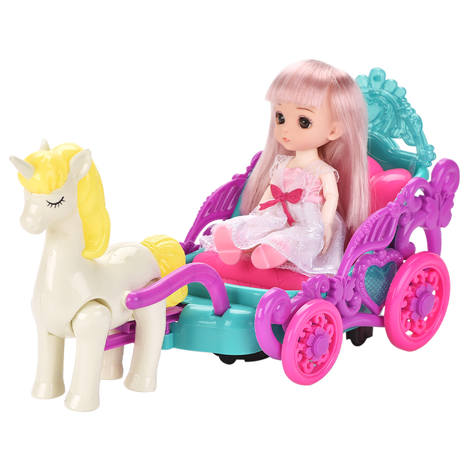 фото Кукла msn toys в карете с аксессуарами музыкальные и звуковые эффекты 0817c-1