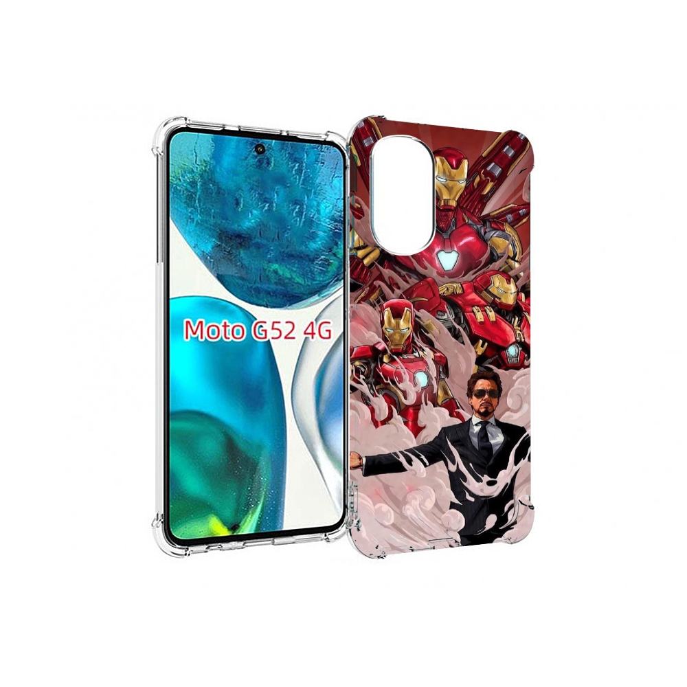 

Чехол MyPads Тони-Старк-и-костюмы для Motorola Moto G82 / Moto G52, Прозрачный, Tocco