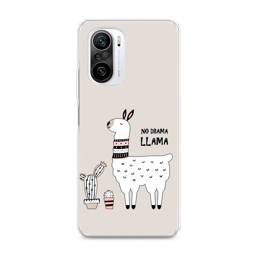 

Чехол Awog на Xiaomi Redmi K40 "No drama LLama", Разноцветный, 310950-2