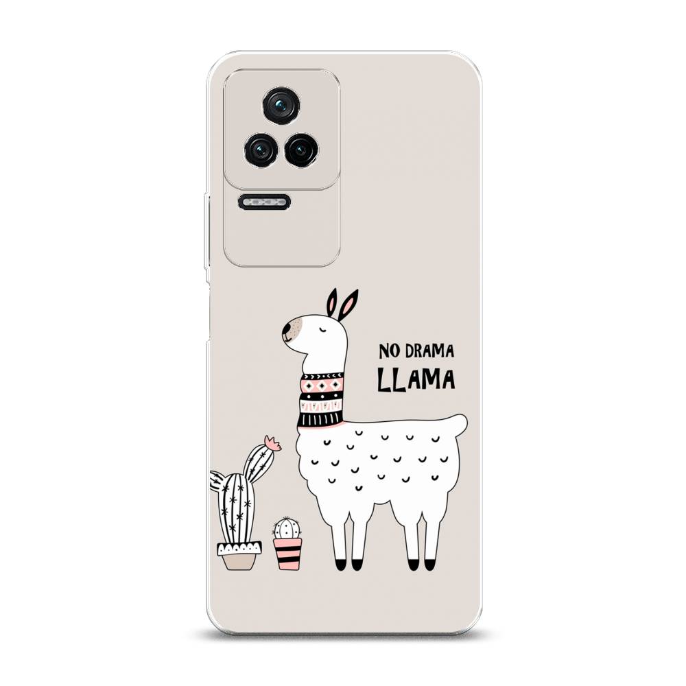 фото Силиконовый чехол "no drama llama" на xiaomi redmi k40s awog