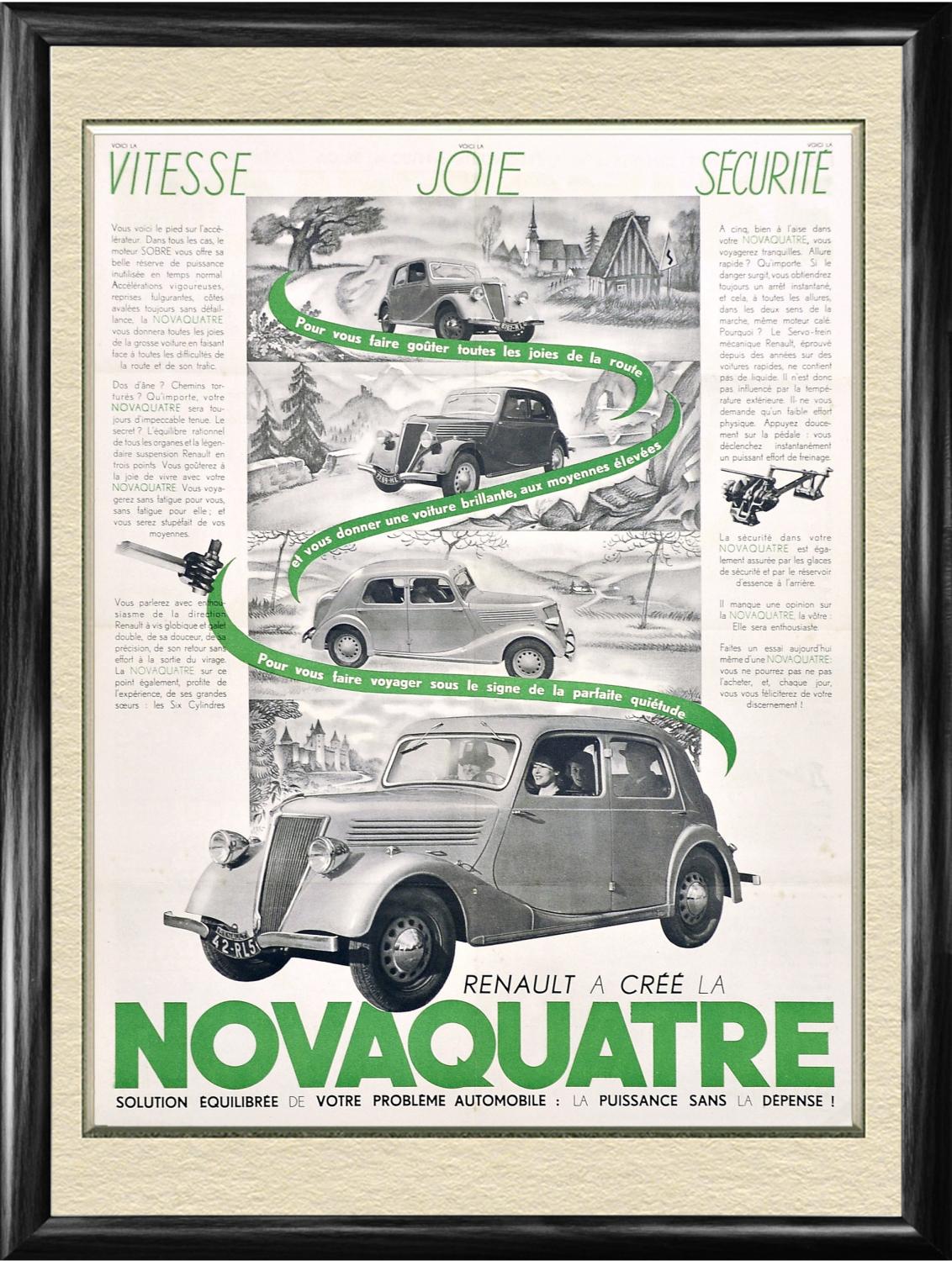 

Автомобиль РЕНО 1937 года, старинный рекламный плакат, Предмет,21570
