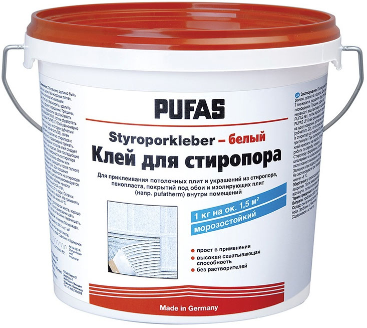 

Клей PUFAS N067-R для плит из стиропора белый (4кг) Styroporkleber