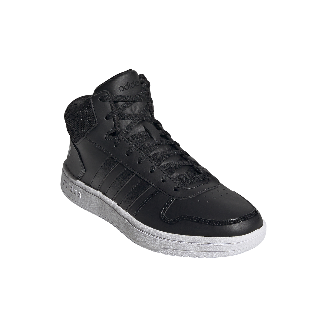 фото Кроссовки женские adidas hoops 2.0 mid черные 6.5 uk