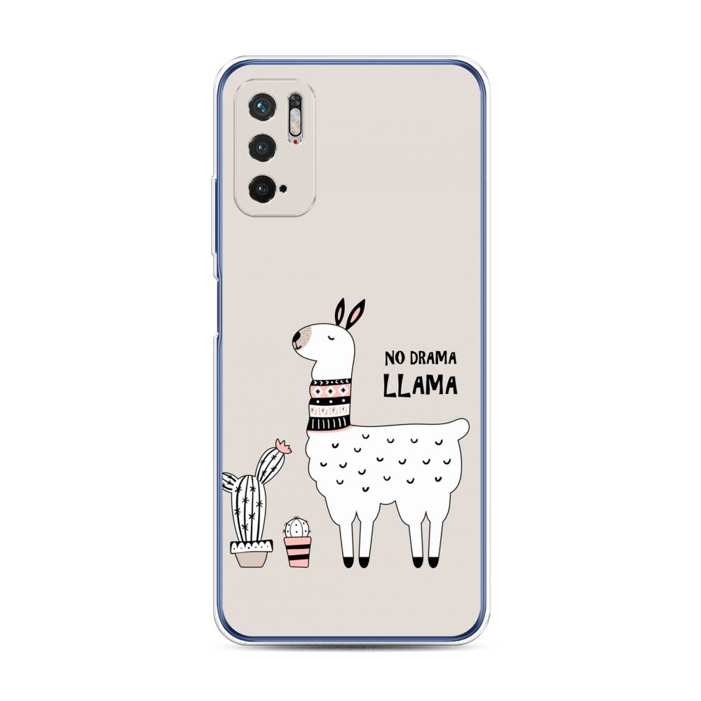 

Чехол Awog на Xiaomi Redmi Note 10T/Note 10 5G/M3 Pro "No drama LLama", Разноцветный, 310850-2