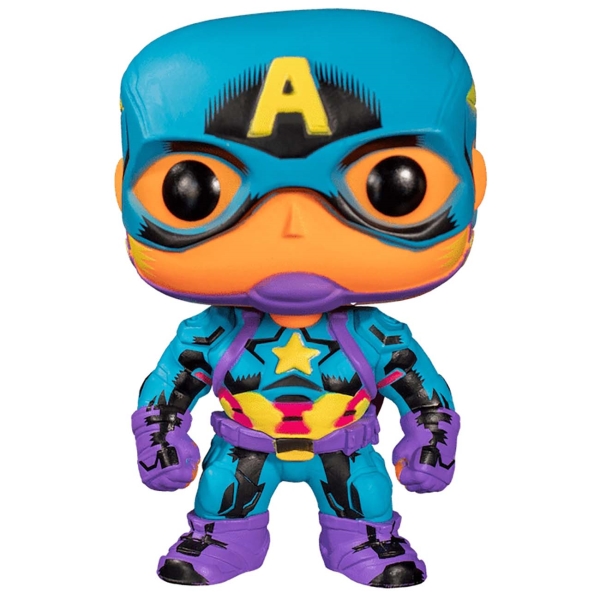 Фигурка Funko POP! Black Light: Captain America