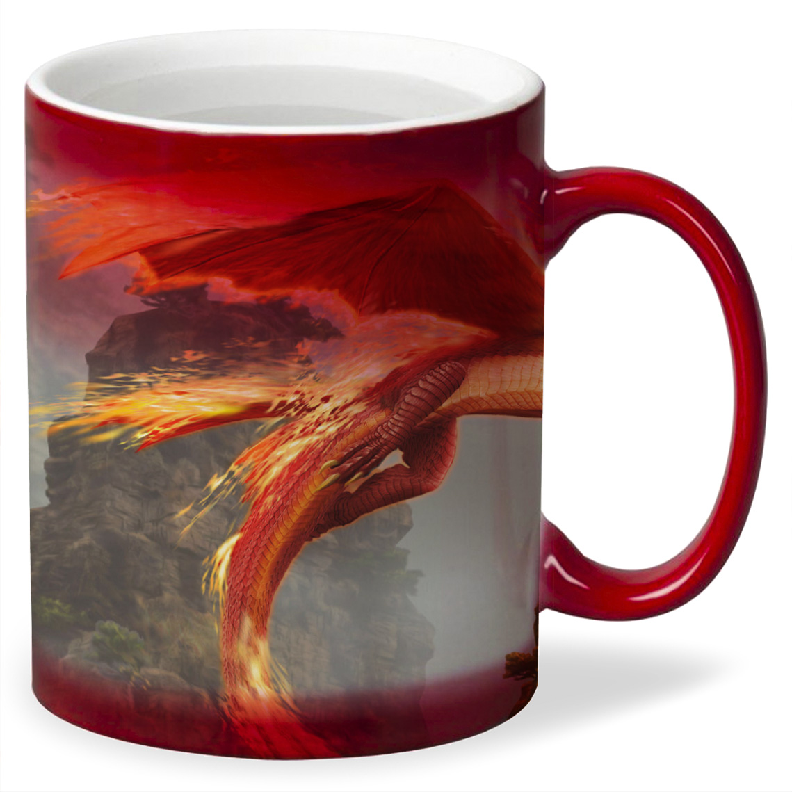 

Кружка CoolPodarok dragon blade wrath of fire Огненый Дракон Скала