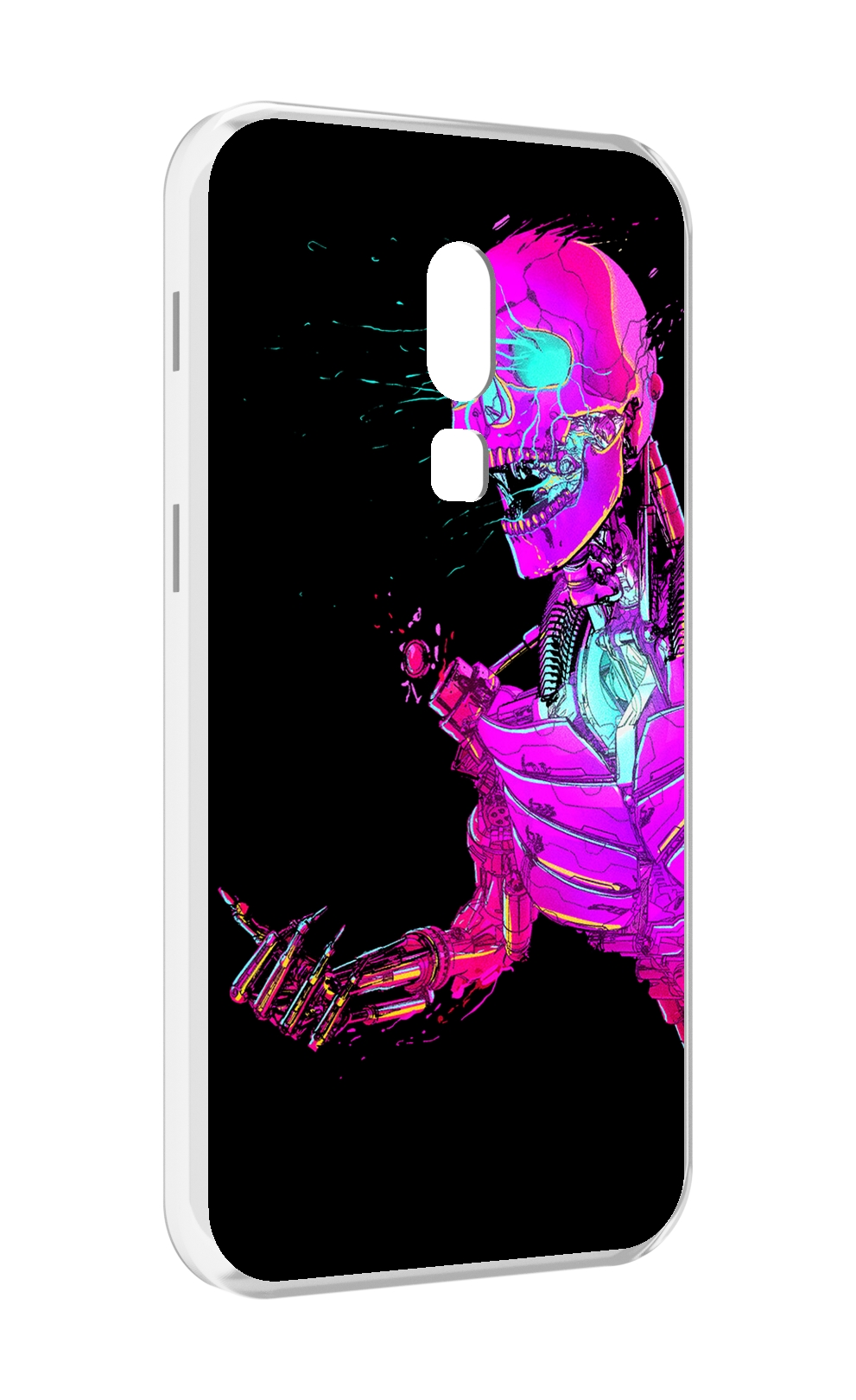 

Чехол MyPads скелет-робот-фиолетовый для Meizu V8, Прозрачный, Tocco