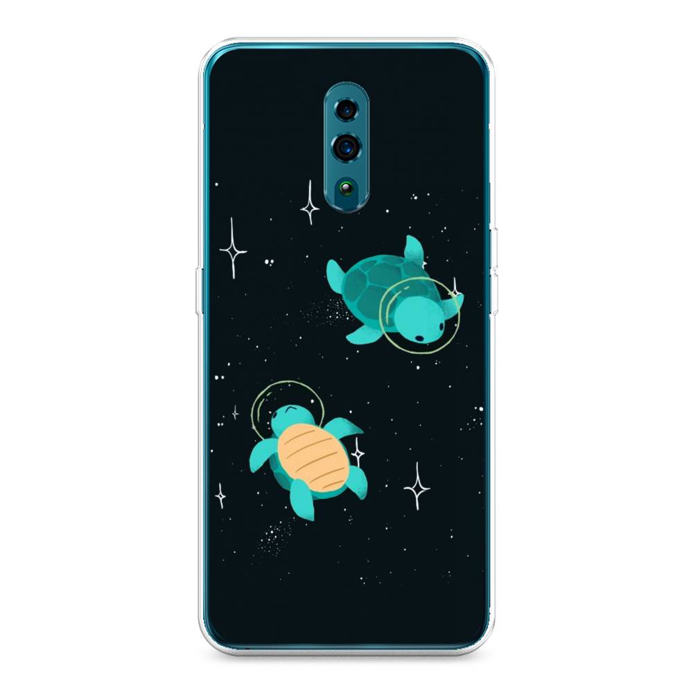 

Чехол Awog на Oppo Reno "Черепашки космонавты", Разноцветный, 250750-4