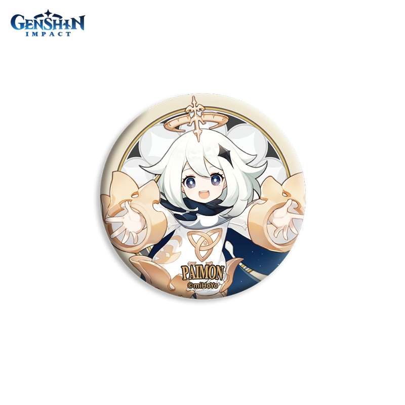 Значок Genshin Impact GEN80 Can Badge Paimon 7,5 см