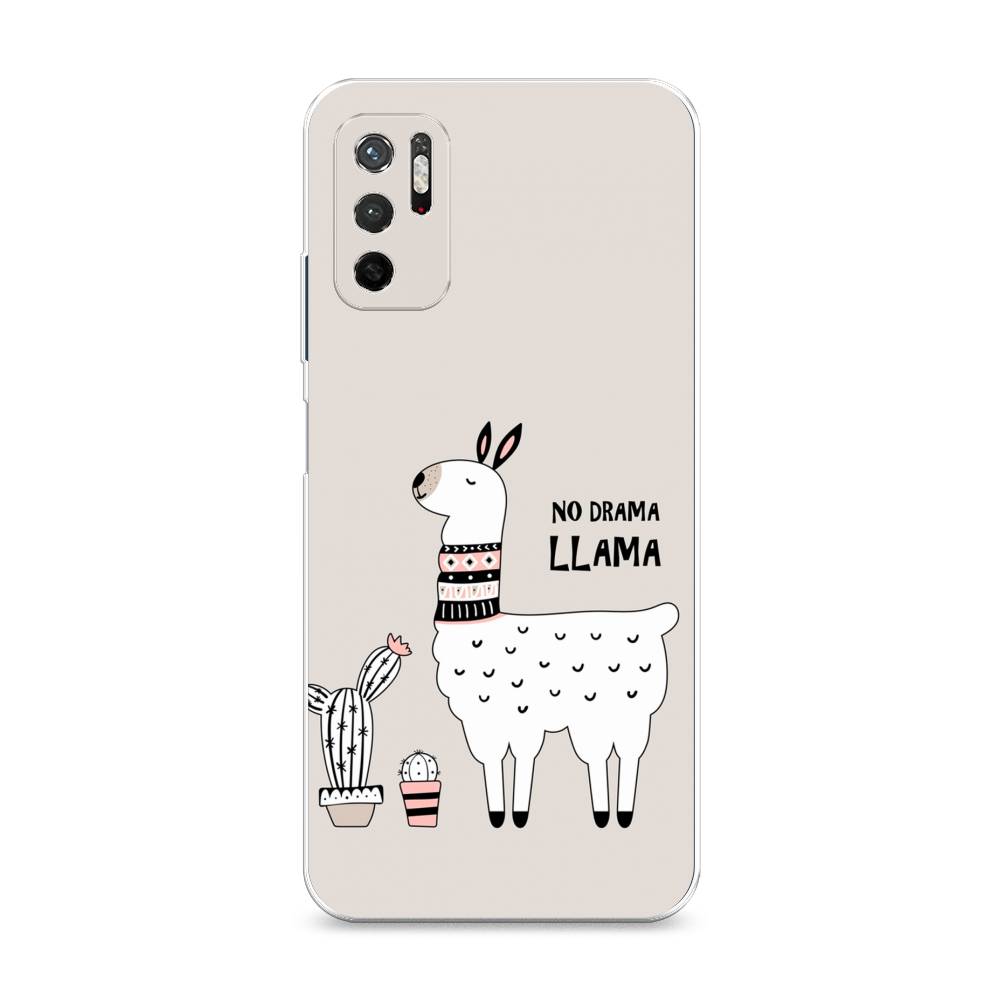 фото Силиконовый чехол "no drama llama" на xiaomi redmi note 11se awog