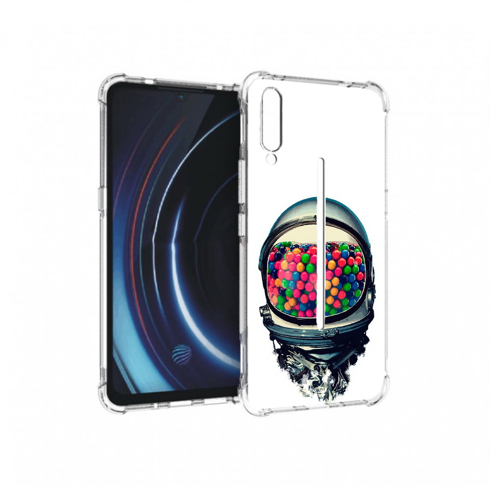 

Чехол MyPads Tocco для Vivo iQOO шлем космонавта (PT226955.389.700), Прозрачный, Tocco