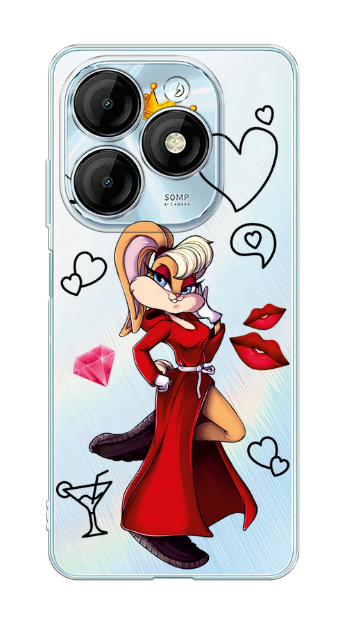 

Чехол на Itel P55 "Rich Lola Bunny", Красный;бежевый;оранжевый, 3201850-1