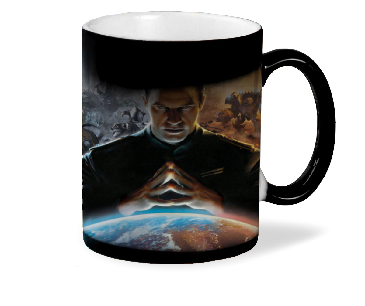 

Кружка CoolPodarok empire earth Жест Человек Планета Неон Сражение