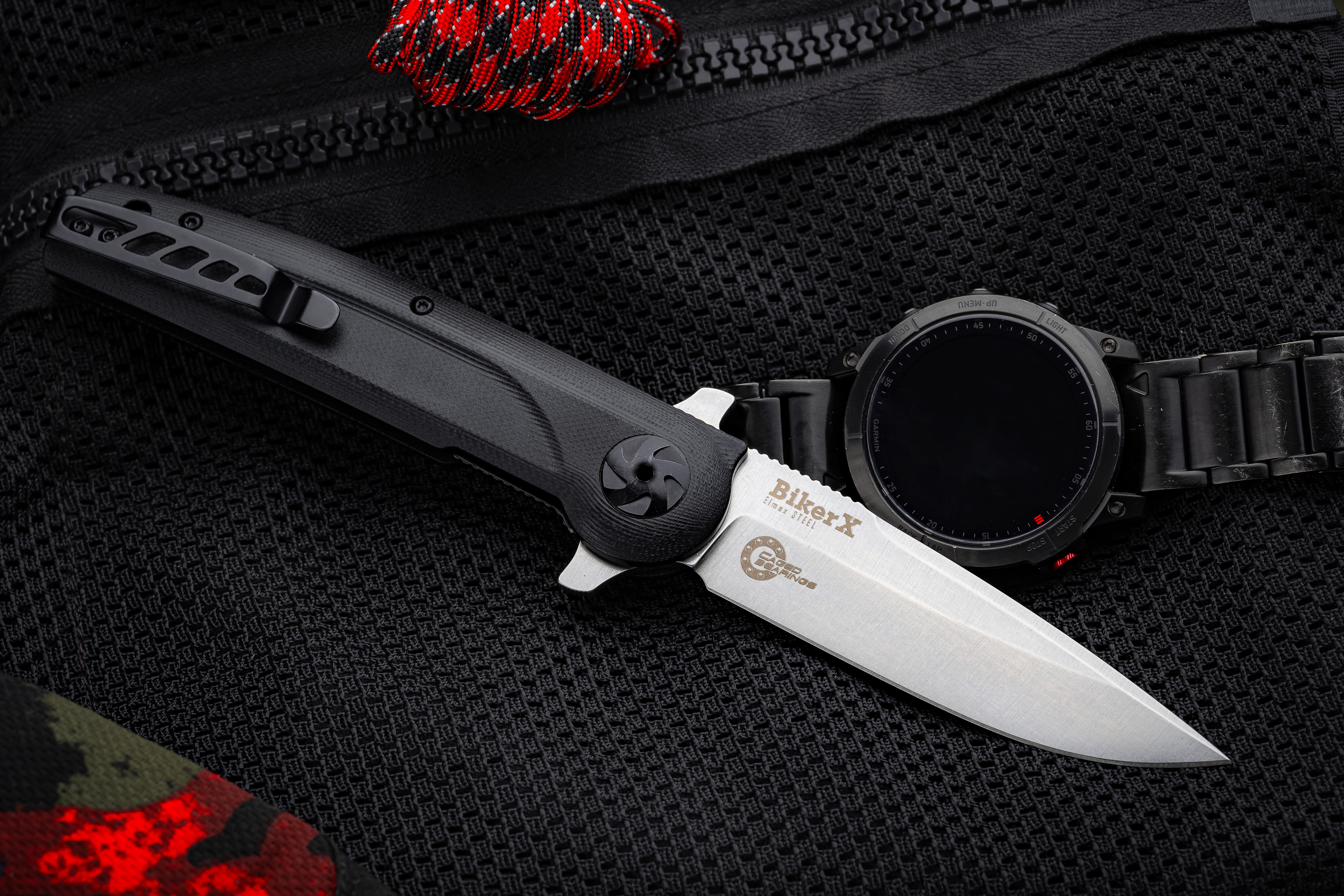 

Туристический нож Kizlyar Supreme Biker X Elmax Черный 220 мм, Biker X Elmax