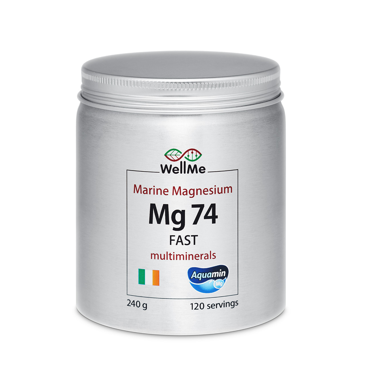 

Магний цитрат WellMe морской Mg 74 FAST Aquamin 240 г, 10