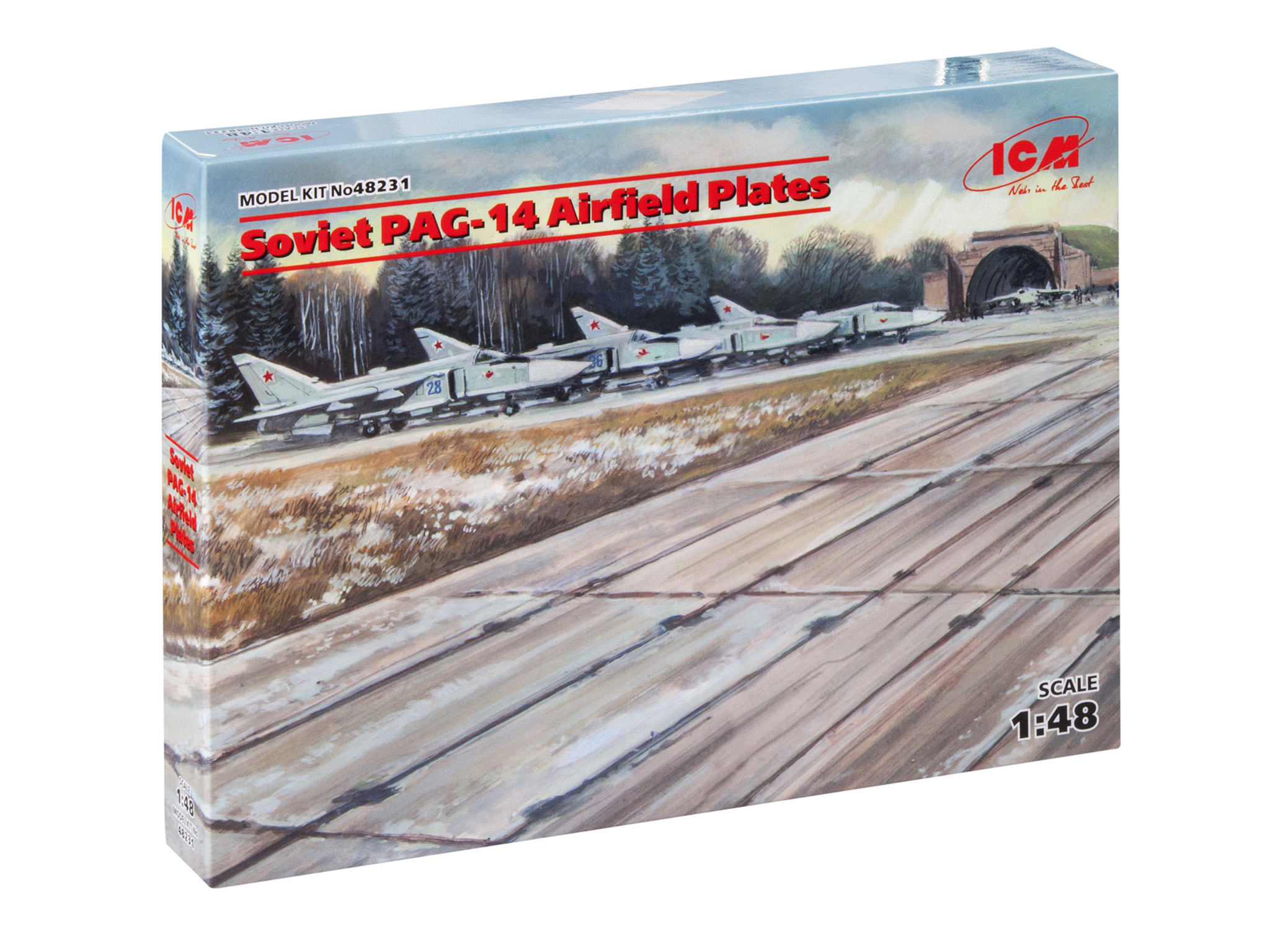 

Сборная модель ICM 1/48 Советские плиты аэродромного покрытия ПАГ-14 48231