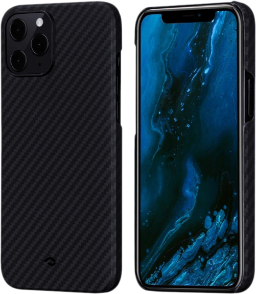 фото Чехол pitaka magez (ki1201pm) для iphone 12 pro max (black/grey)