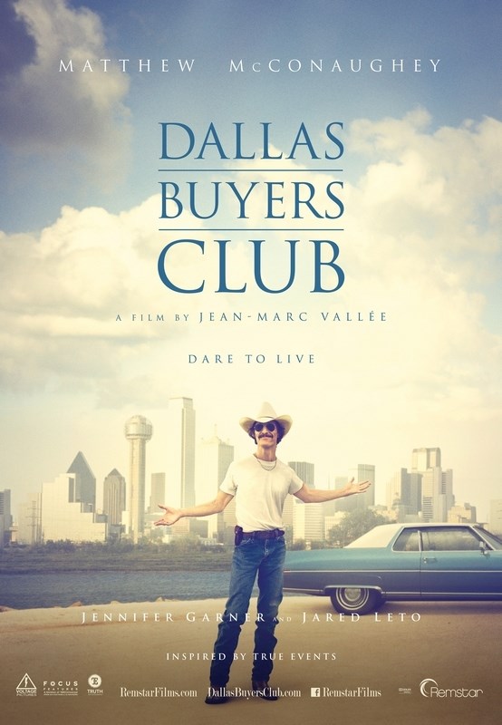 

Постер к фильму "Далласский клуб покупателей" (Dallas Buyers Club) 50x70 см