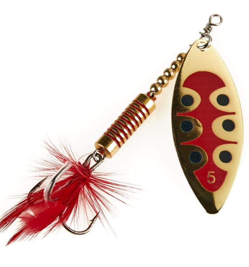 

Блесна Lucky John SPIN-X LONG-05 (12.0гр) # GX1, Золотистый;красный;черный, Spin-x long