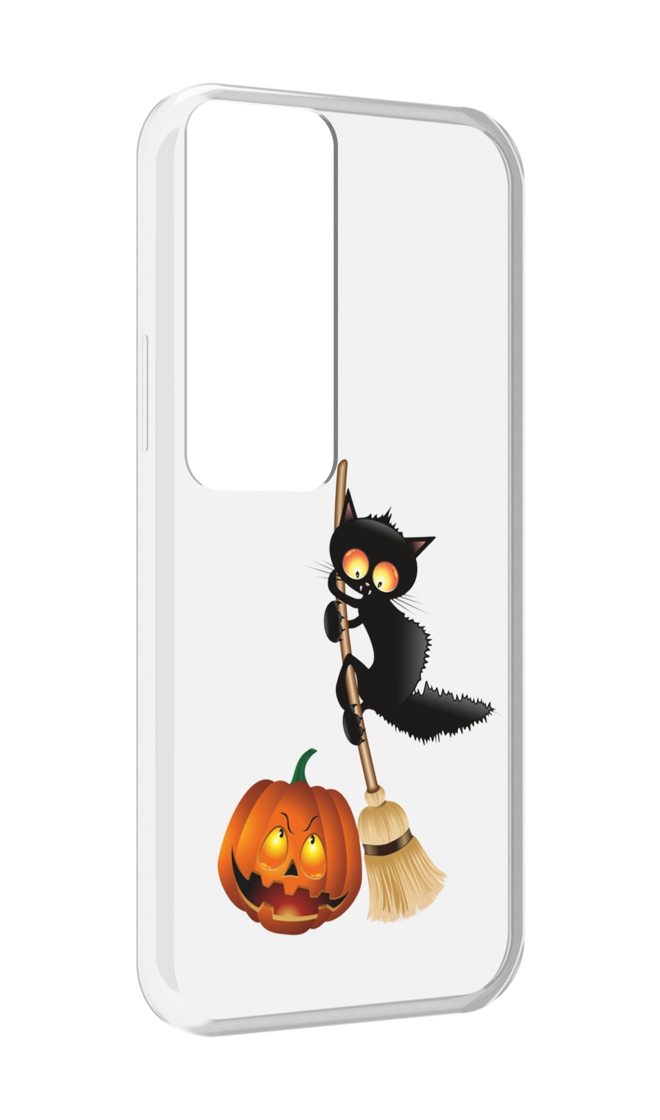 

Чехол MyPads хэлуинский котик для Tecno Pova Neo 2, Прозрачный, Tocco
