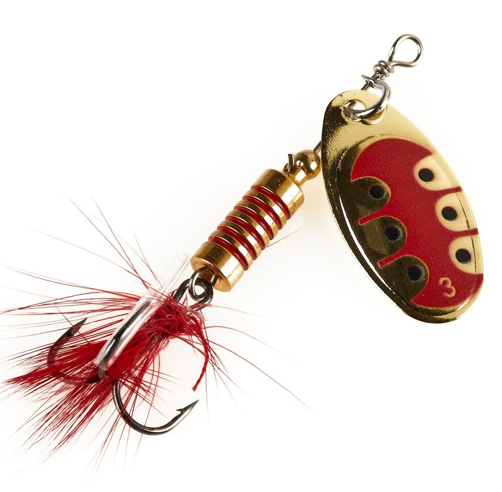 

Блесна Lucky John SPIN-X ROUND-03 (8.0гр) # GX1, Золотистый;красный;черный, Spin-x round