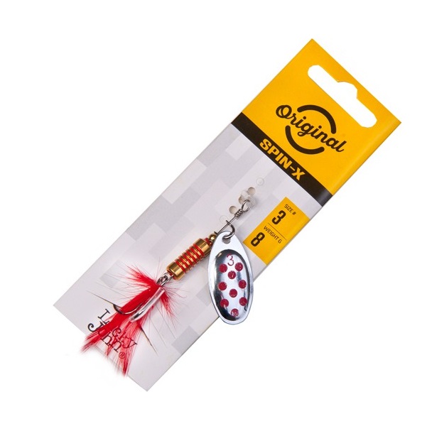 

Блесна Lucky John SPIN-X ROUND-03 (8.0гр) # SR, Красный;серебристый, Spin-x round