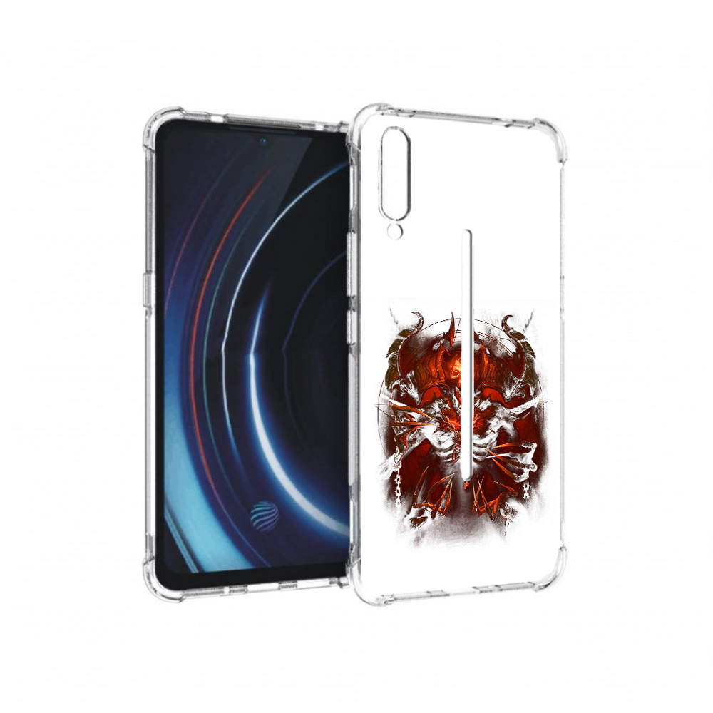 

Чехол MyPads Tocco для Vivo iQOO яркий демон (PT226955.389.708), Прозрачный, Tocco