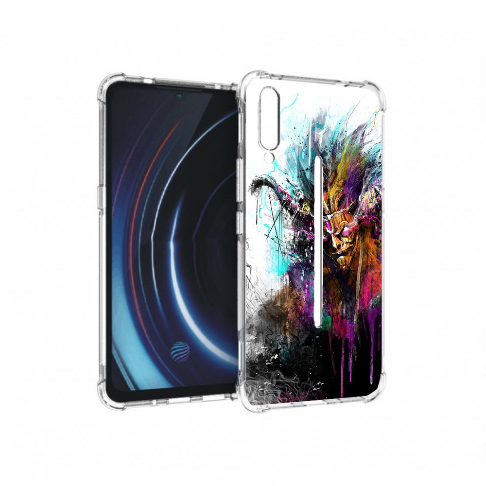 

Чехол MyPads Tocco для Vivo iQOO яркий дьявол (PT226955.389.709), Прозрачный, Tocco