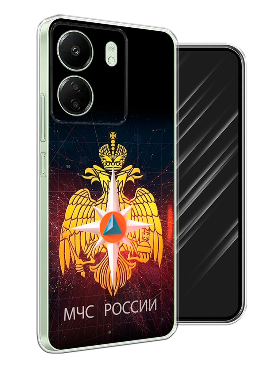 

Чехол Awog на Xiaomi Redmi 13C, Poco C65 "МЧС России", Черный;желтый;красный, 320650-1