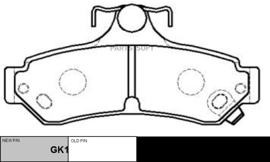 

Тормозные колодки Ctr GK1080