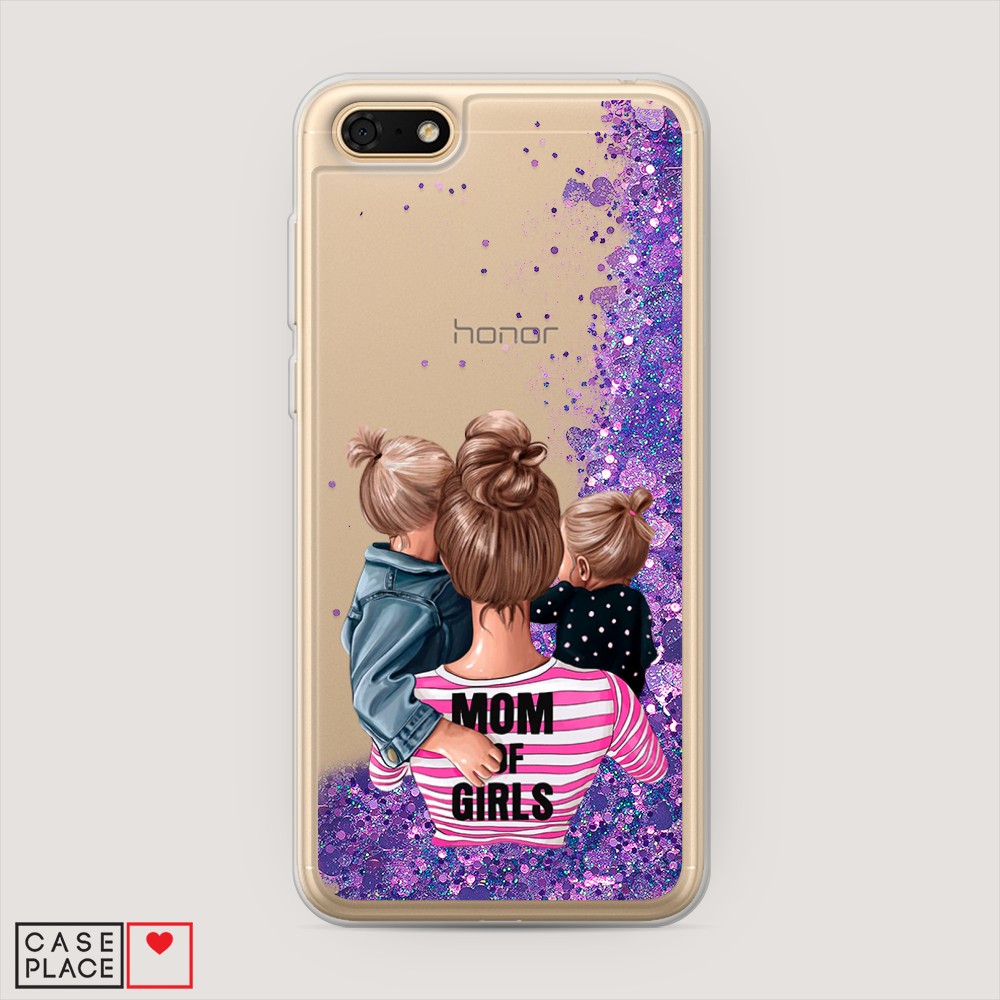 

Чехол Awog на Honor 7A/Y5 Prime 2018/Y5 2018 "Mom of Girls", Разноцветный, 66392-1