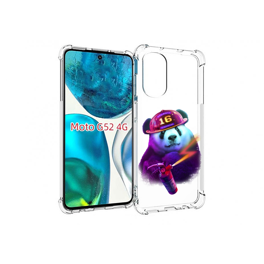 

Чехол MyPads Яркая панда детский для Motorola Moto G82 / Moto G52, Прозрачный, Tocco