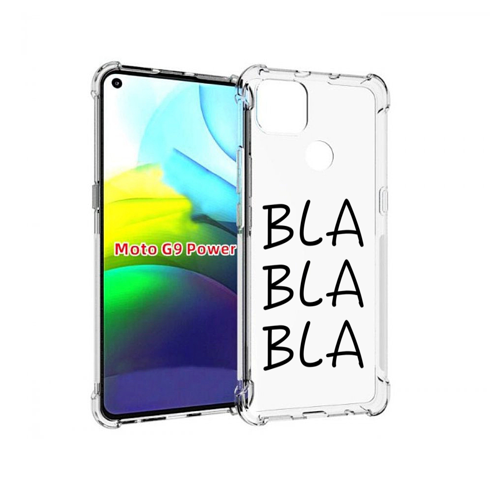 

Чехол MyPads Bla-Bla для Motorola Moto G9 Power, Прозрачный, Tocco