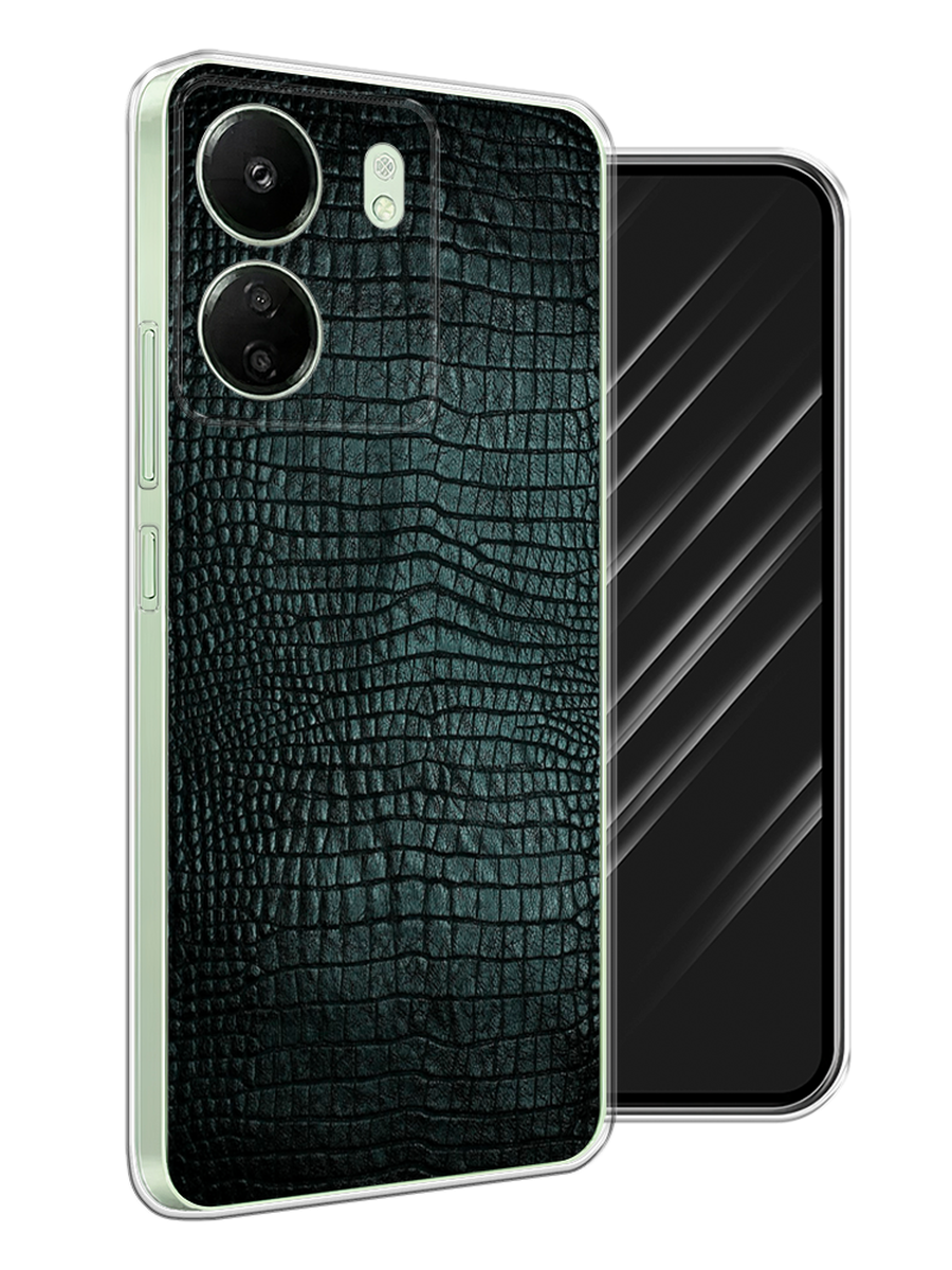 

Чехол Awog на Xiaomi Redmi 13C, Poco C65 "Черная змея", Черный;серый;голубой, 320650-1